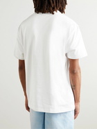 Jacquemus - Le Maracas Embroidered Logo-Print Cotton-Jersey T-Shirt - White