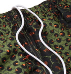 Stüssy - Mid-Length Leopard-Print Swim Shorts - Green