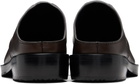 Dries Van Noten Brown Leather Clogs