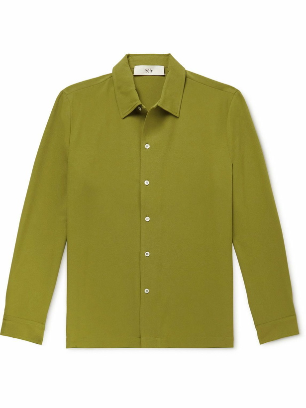 Photo: Séfr - Sense Crepe Shirt - Green