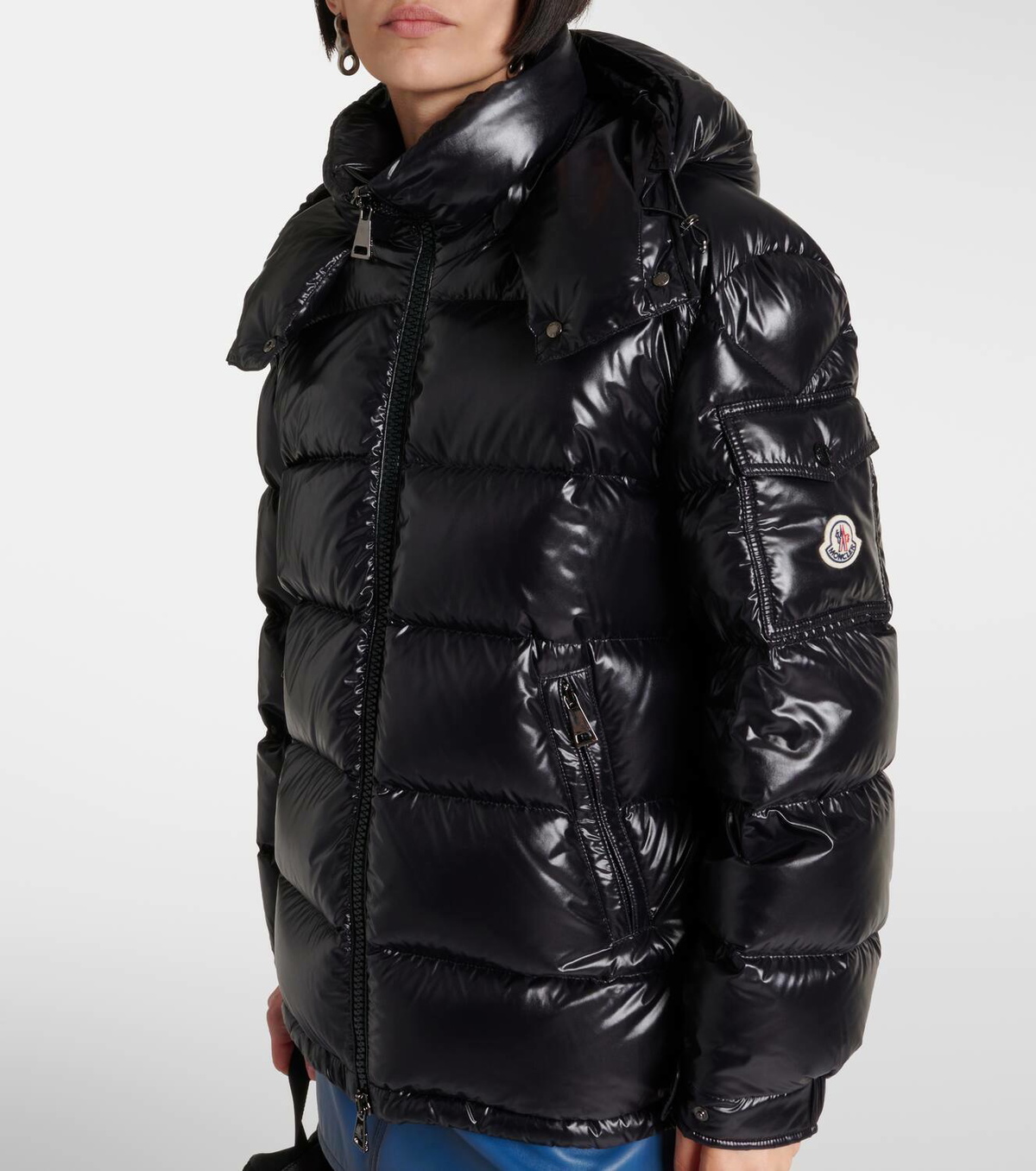 MONCLER｜DOWN JACKETS (1A00069 5986E 04A) White Ivory Hede Hooded Short Down Jacket - Short Down
