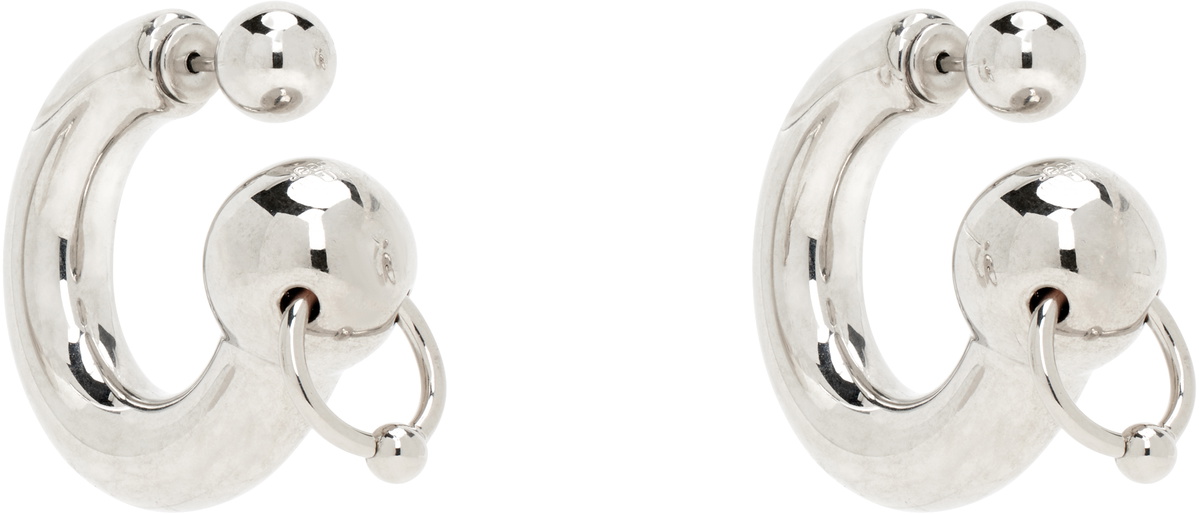 Jean Paul Gaultier Silver 'The Ring' Earrings