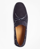 Brooks Brothers Men's Suede Driving Moccasins Shoes | Navy