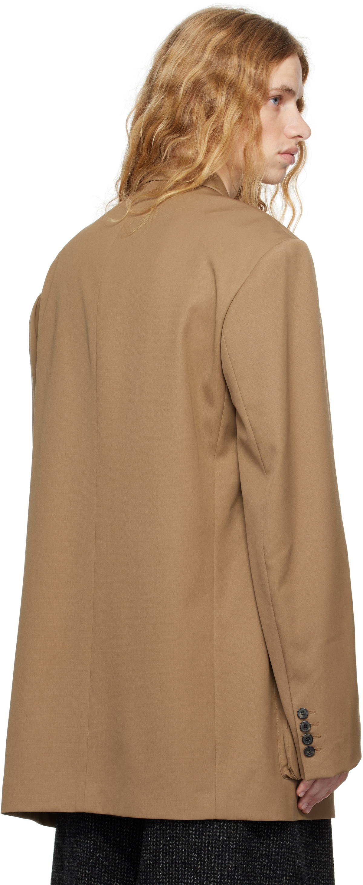 Dries Van Noten Felted Wool Blazer - Navy - 242-020409-9045