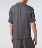 Gucci GG silk jacquard bowling shirt