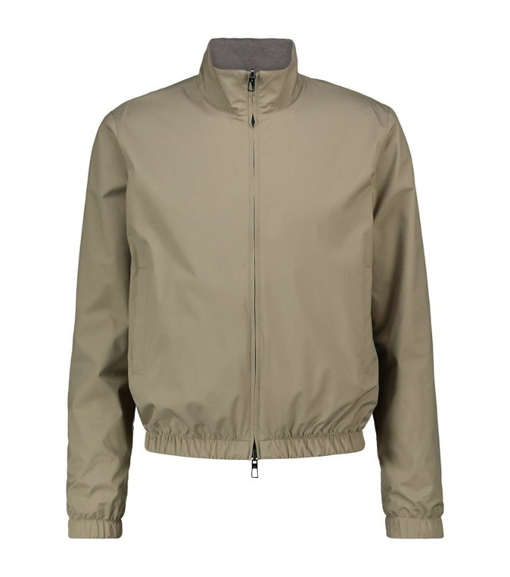 Photo: Loro Piana - Windmate® reversible bomber jacket