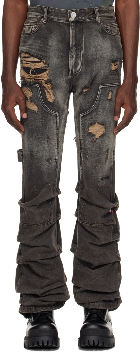 Photo: We11done Black Distressed Jeans