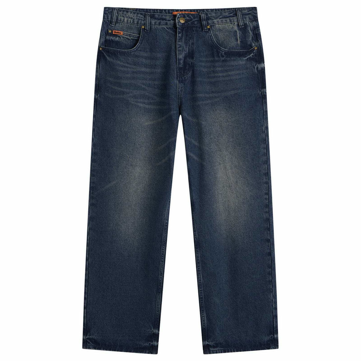 Butter Goods Men's Baggy Denim Jeans in Vintage Indigo Wash