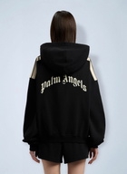 Palm Angels Curved Logo Loose Crop Hoodie