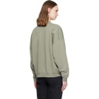 ANINE BING Green Miles Letterman Sweatshirt
