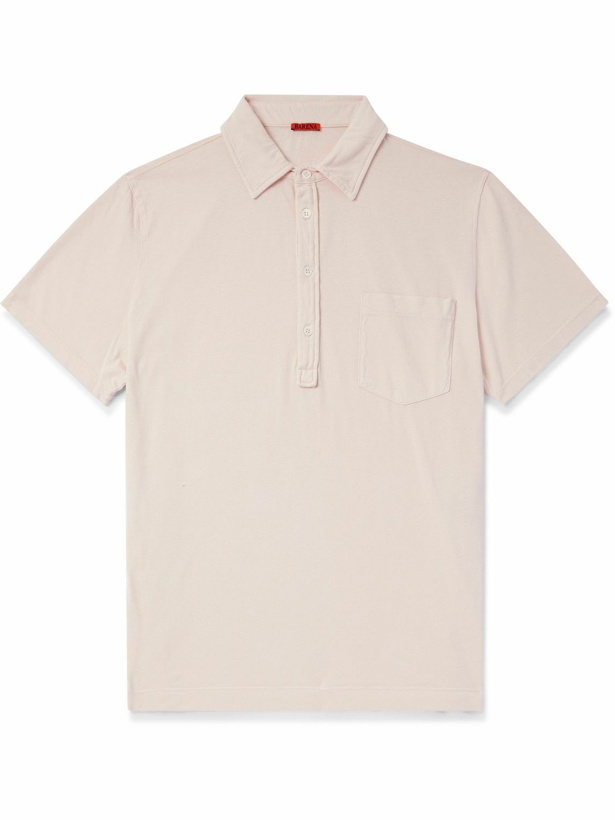 Photo: Barena - Garment-Dyed Supima Cotton-Jersey Polo Shirt - White