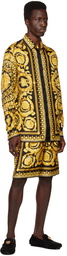 Versace Black & Gold Barocco Shorts