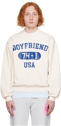 Video Store Apparel Off-White 'Boyfriend' Sweatshirt