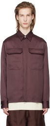 Jil Sander Purple Flap Pocket Shirt