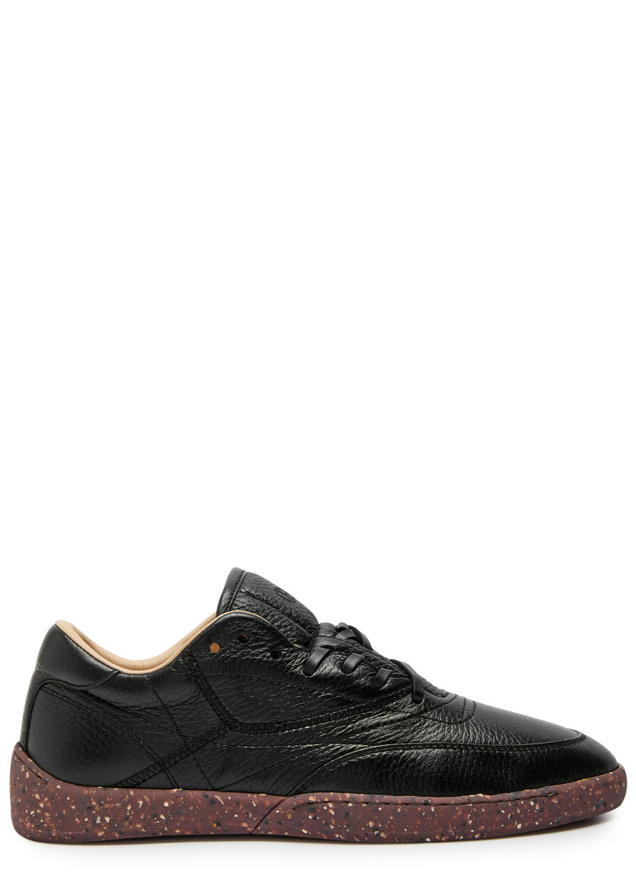 Gabriela Hearst Ohio Grained Leather Sneakers Black