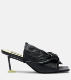 Givenchy Boudoir Bow leather mules