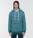 Marni - Striped cotton-blend hoodie