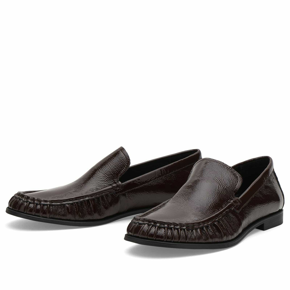 Vagabond Shoemakers Women's Vagabond Brandi Patent Leather Loafer in Chocolate