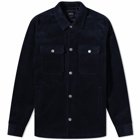 A.P.C. Men's Alex Corduroy Jacket in Dark Navy