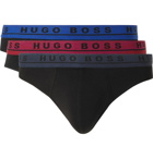 HUGO BOSS - Three-Pack Stretch-Cotton Briefs - Multi