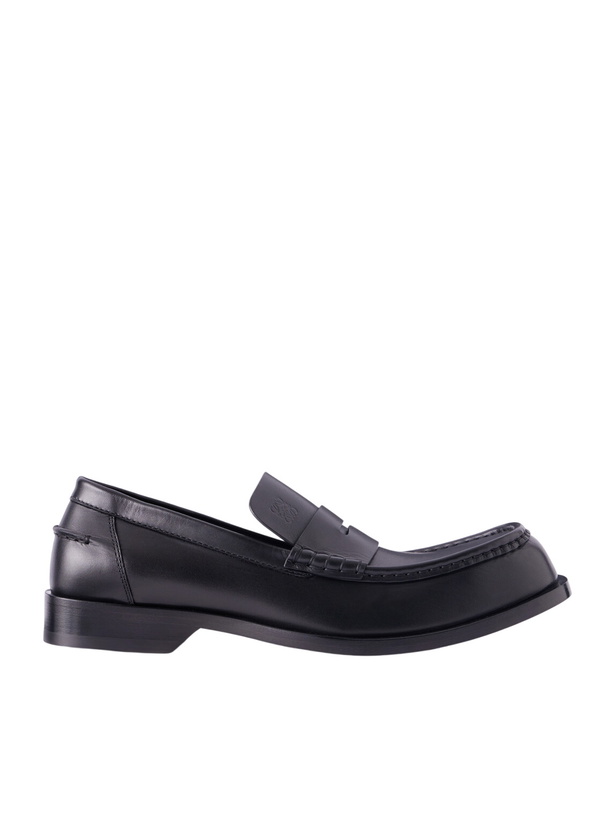 Photo: LOEWE - Bobine Anagram-Debossed Leather Loafers - Black