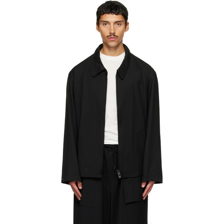 Photo: Y-3 Black Wool Tailored Blouson Jacket