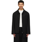 Y-3 Black Wool Tailored Blouson Jacket