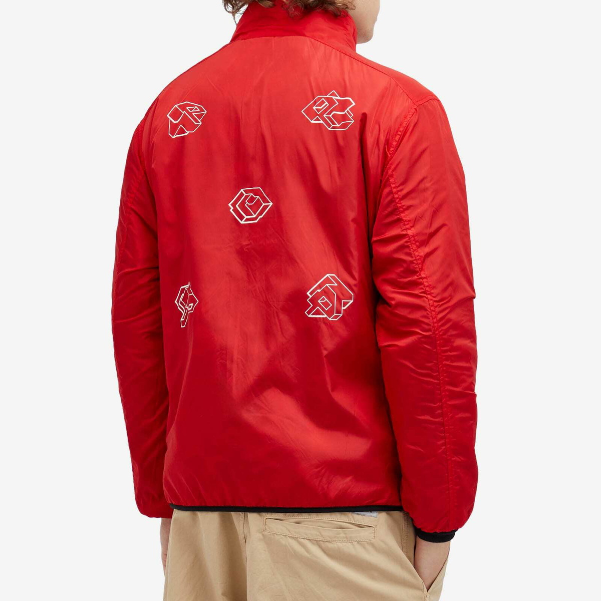 Pop Trading Company Men's Adam Reversible Fleece in Goji Berry