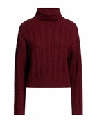 Laneus Womens Turtleneck Burgundy