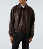 Saint Laurent Leather bomber jacket