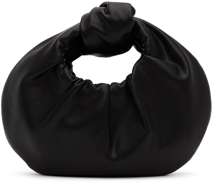 Photo: GIA STUDIOS SSENSE Exclusive Black Vegan Leather Mini Knotted Bag