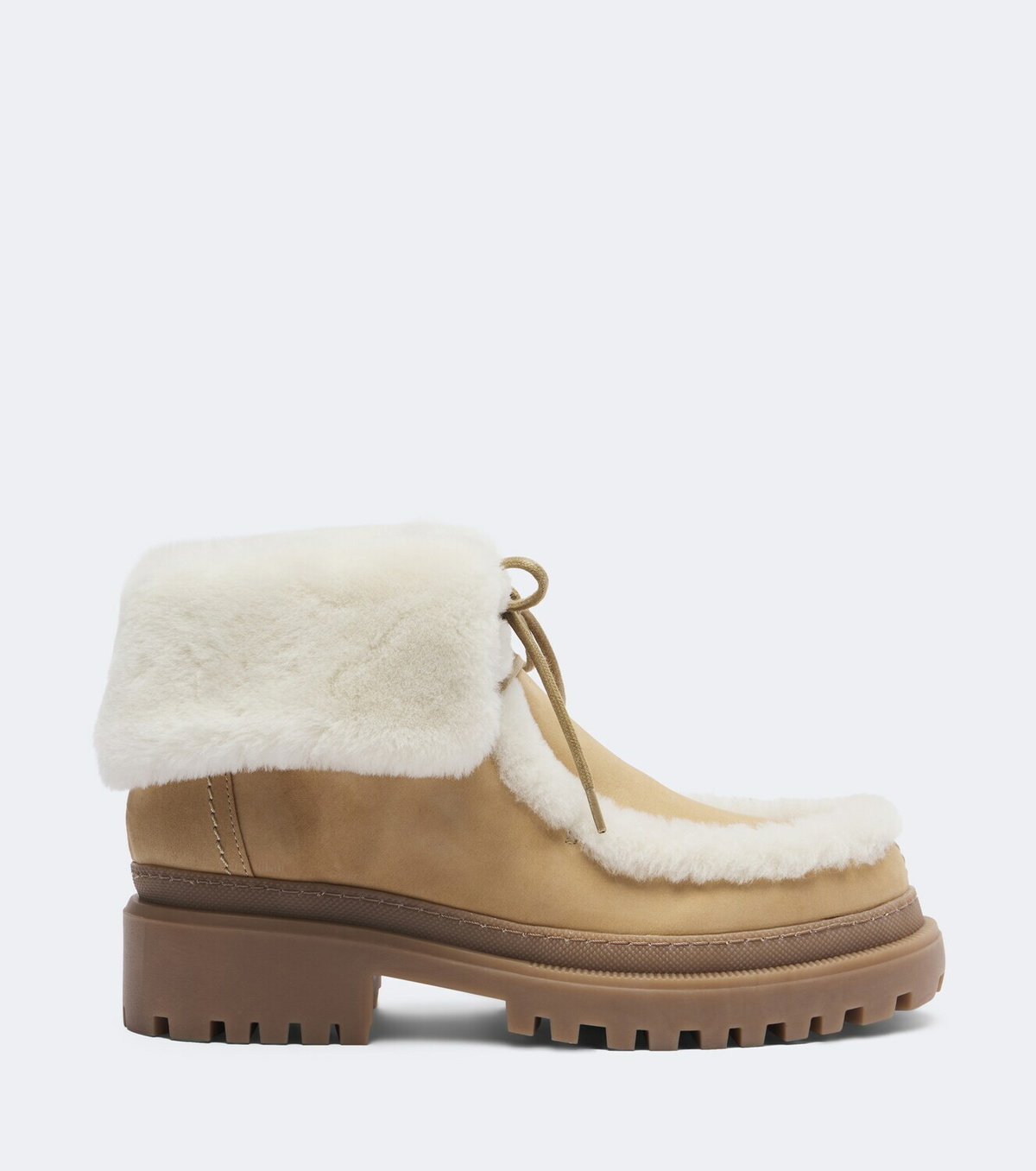 Yves Salomon Shearling-lined suede ankle boots