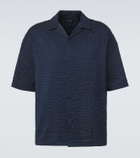 Giorgio Armani Seersucker bowling shirt