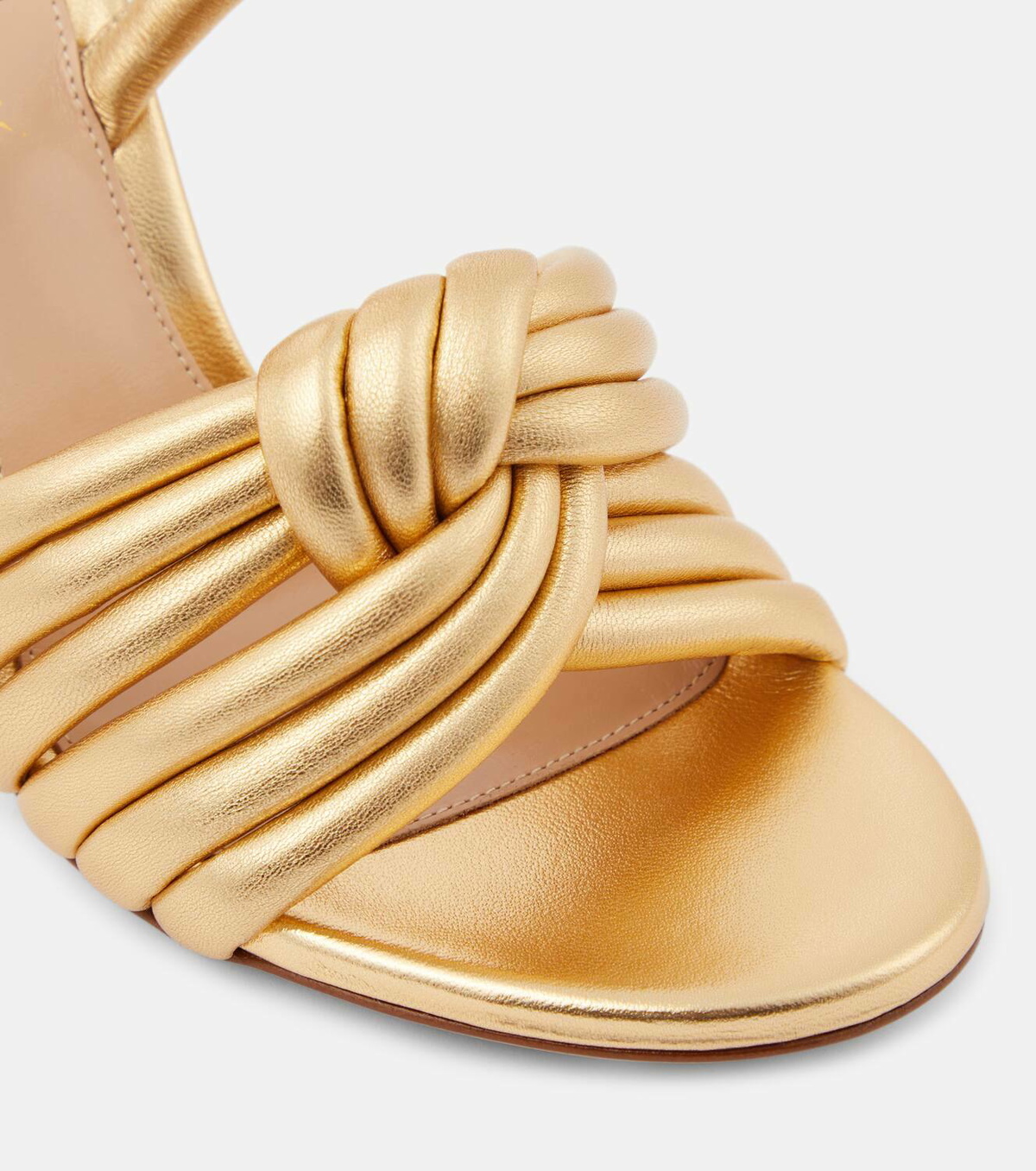Gianvito Rossi Ottavia metallic leather sandals Gianvito Rossi