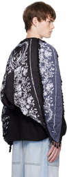 We11done Black Bandana Scarf T-shirt