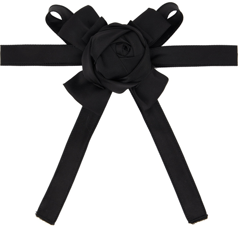RoomSERVICE888 SSENSE Exclusive Black Flower Choker