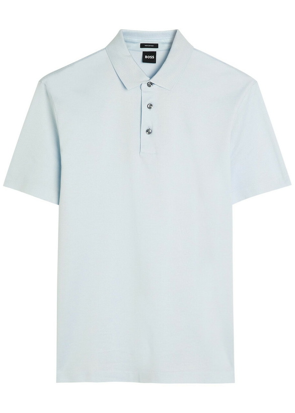 Photo: Boss Cotton Polo Shirt Light Blue