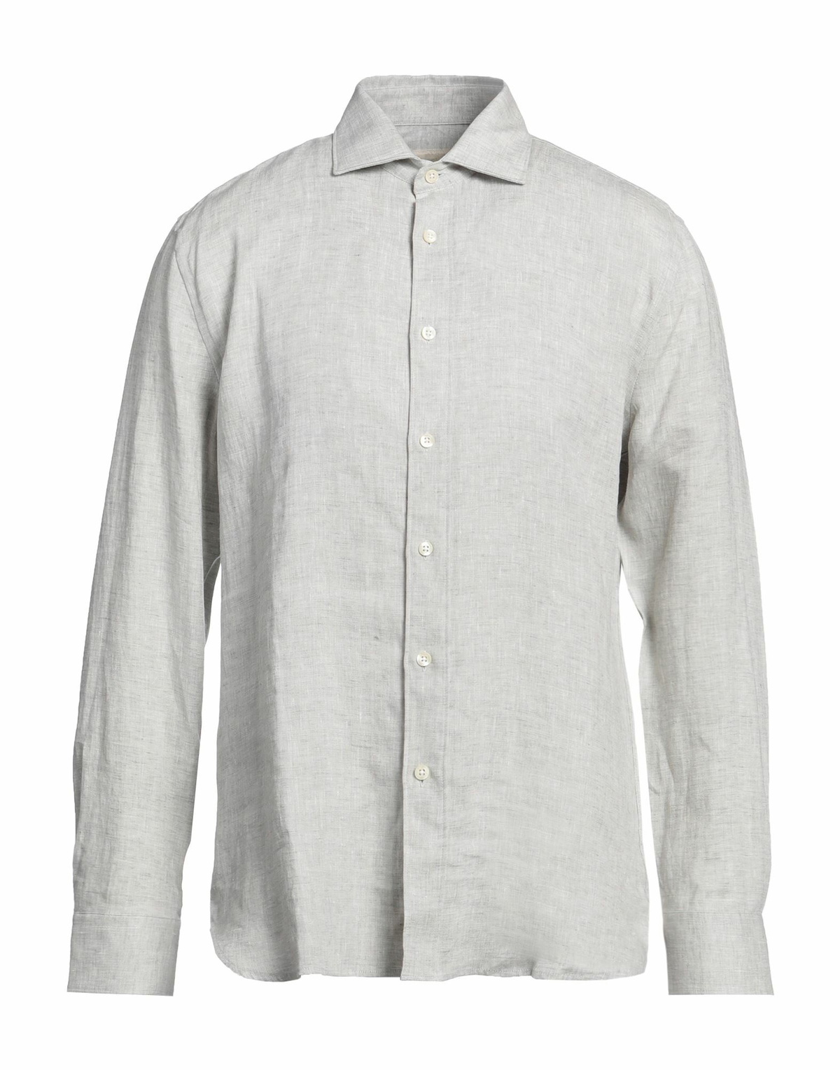 120% Lino Mens Shirt Light in Grey