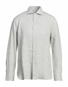 120% Lino Mens Shirt Light in Grey