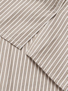 SSAM - Striped Cotton Shirt - Brown