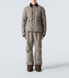 Moncler Grenoble Elgon houndstooth wool down ski jacket