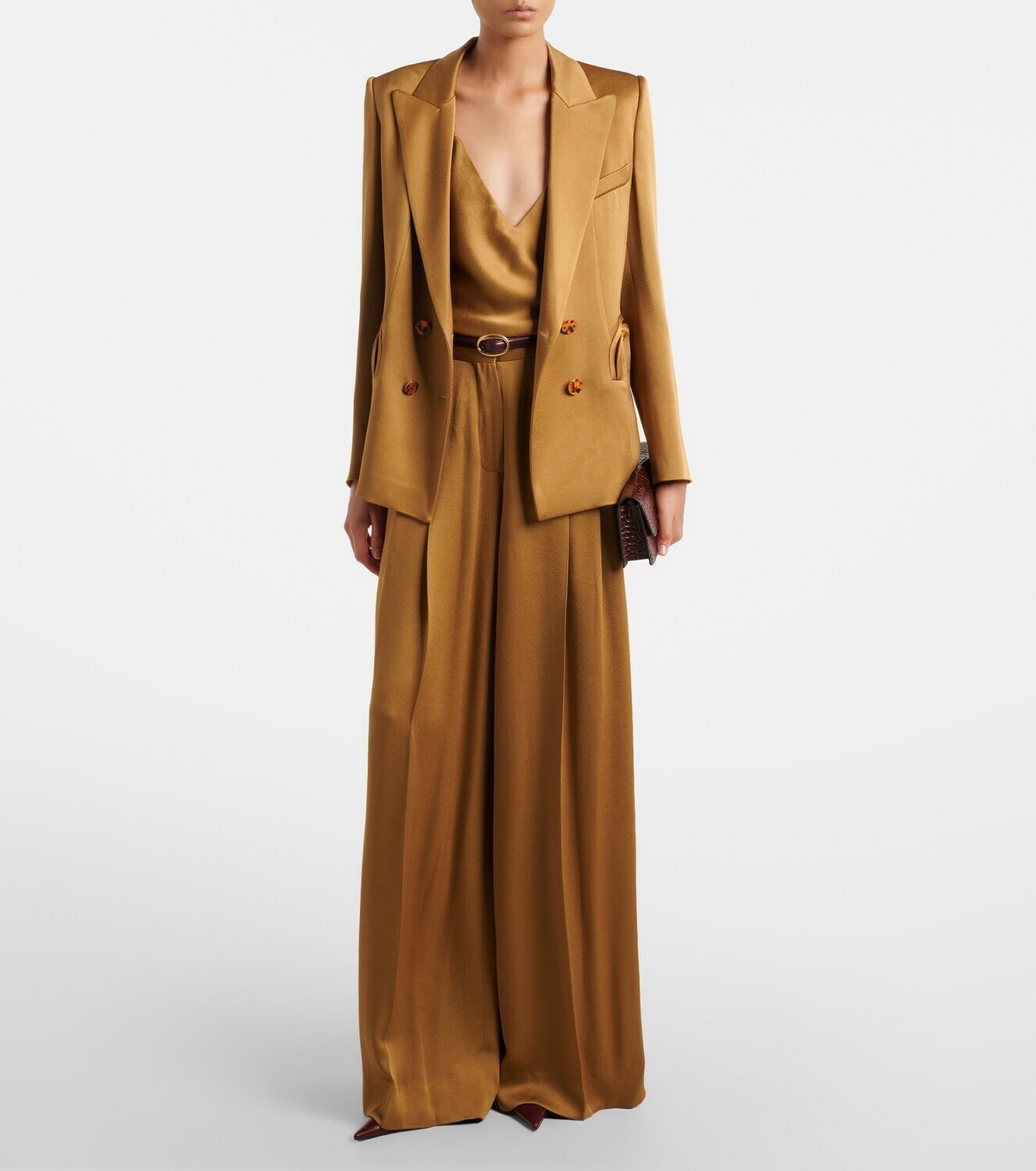 Blazé Milano Husi satin palazzo pants
