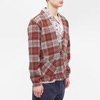 A Kind of Guise Men's Kohaku Cardigan in Rusty Rose Check