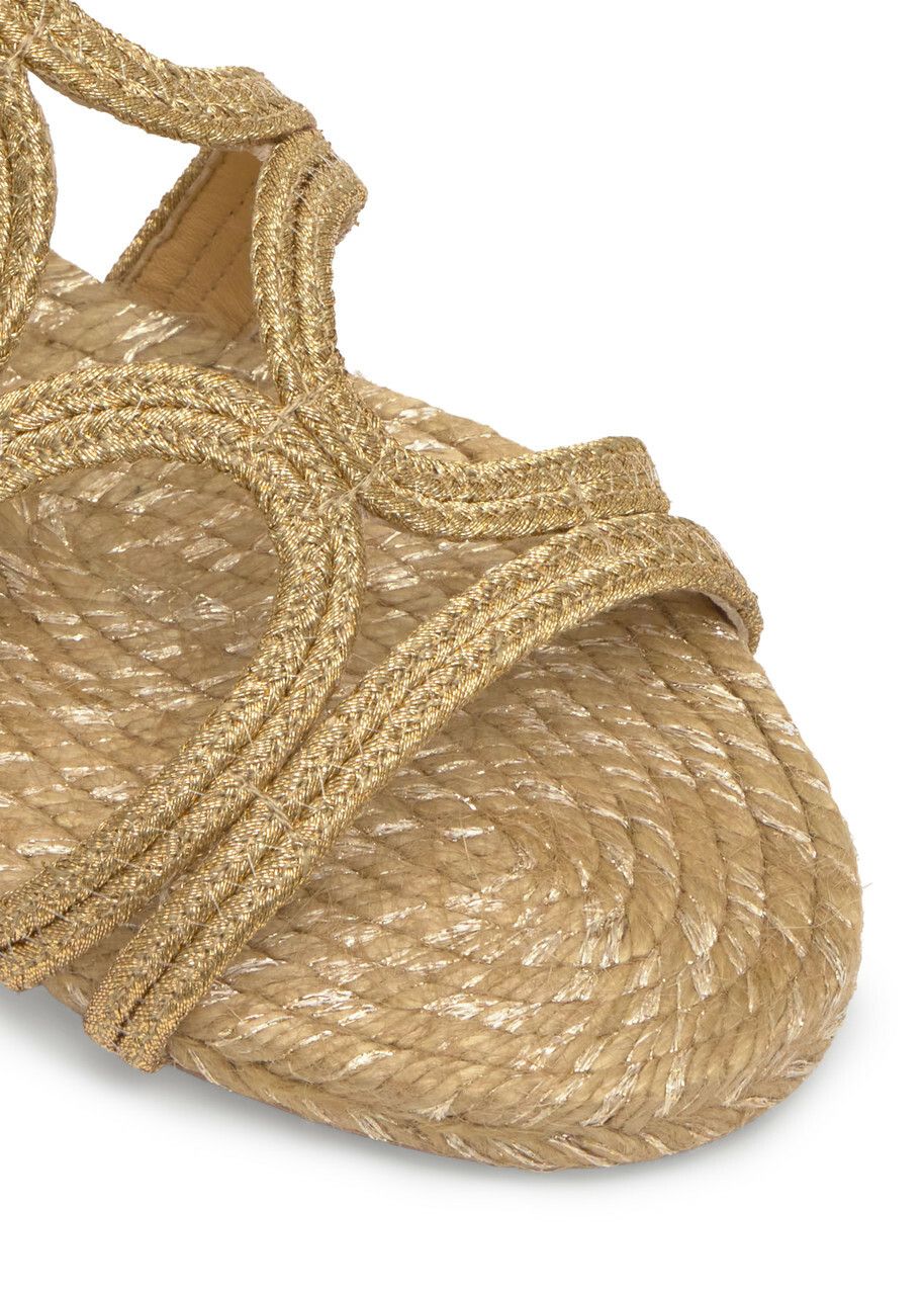 Castañer Pitra Raffia Sandals Beige