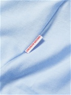 Orlebar Brown - Sebastian Slim-Fit Cotton and Silk-Blend Jersey Polo Shirt - Blue