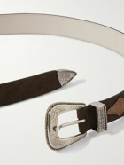 Brunello Cucinelli - 3cm Suede Belt - Brown
