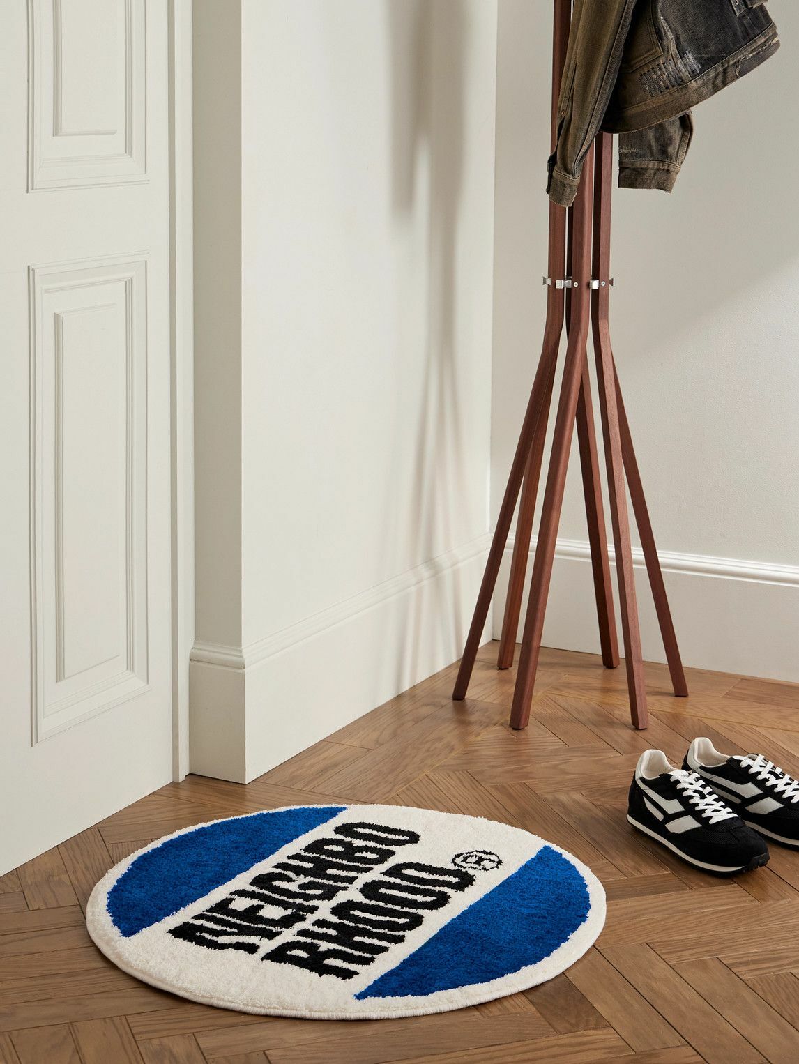 Neighborhood Men's x Gallery 195 Rug in Black Neighborhood