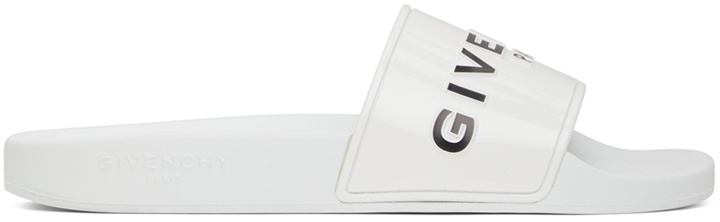 Photo: Givenchy Logo Flat Sandals