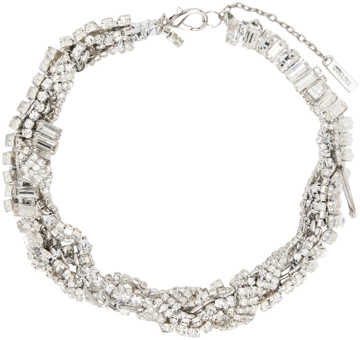 Photo: Collina Strada Silver Rhinestone Junk Necklace