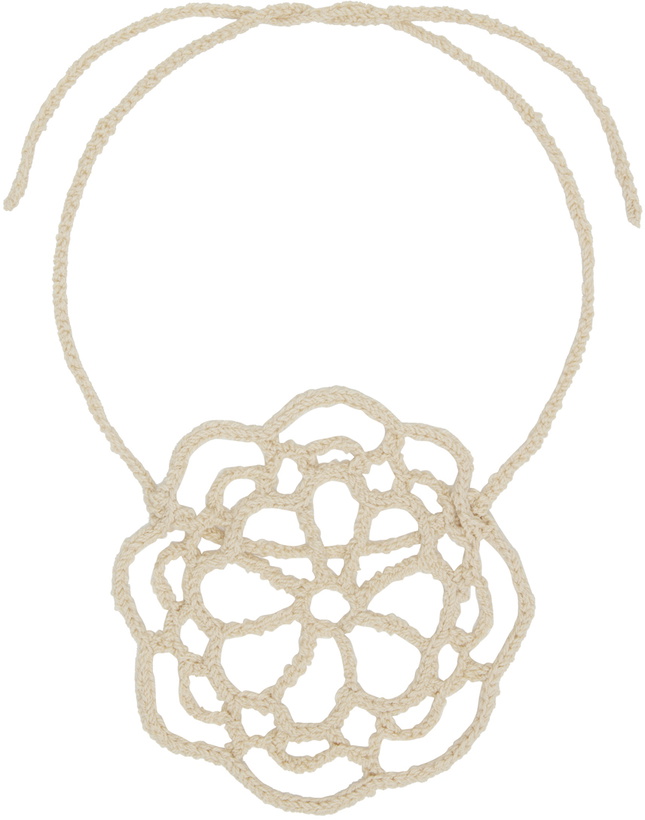 Photo: nastyamasha SSENSE Exclusive Beige Crochet Choker